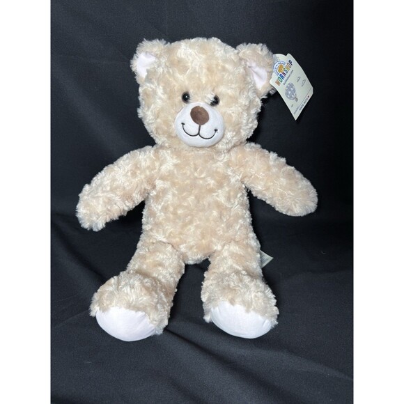 Build A Bear Tan Swirl Happy Hugs Cream Light Brown Teddy Bear Plush 16" “2015” - Picture 1 of 7